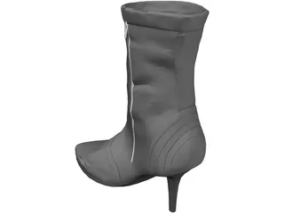 Woman Boot 3D Model preview