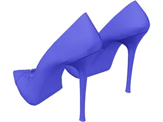 Woman Sandle 3D Model preview