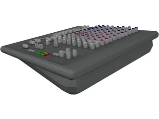 Audio Mixing Console 3D Model preview