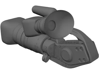 Canon XL2 Video Camera 3D Model preview