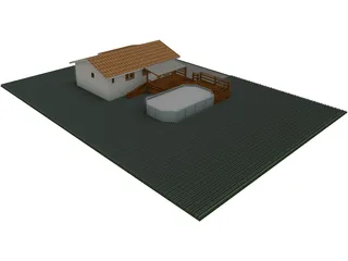 House Chalet Tectobois 3D Model preview