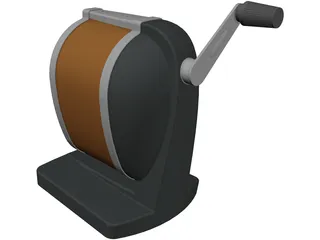 Pencil Sharpener 3D Model preview