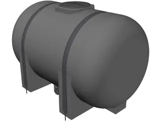 Water Tank 535 Gallon 3D Model preview