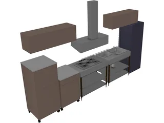 Kitchen 3D Model preview