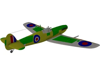 Supermarine Spitfire 3D Model preview