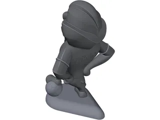 Cartoon Lion 3D Model preview