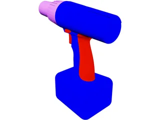 Cordless Drill 3D Model preview