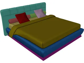 Bed 3D Model preview