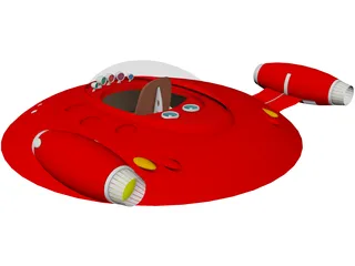 UFO Toy Model 3D Model preview