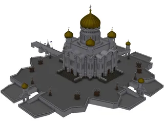 Taj Mahal Mosque 3D Model preview