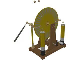 Wimshurst Machine 3D Model preview