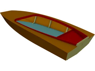 Boat Catamaran 3D Model preview