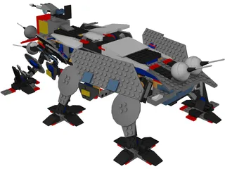 Lego AT-TE 3D Model preview
