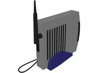 Modem Wireless 3D Model preview