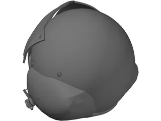 Pilot Helmet 3D Model preview