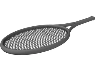 Tennis Racket 3D Model preview