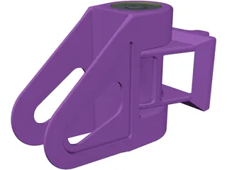 Universal Drawbar Hinge 3D Model preview