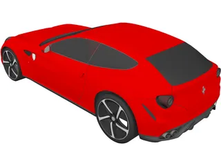 Ferrari FF (2012) 3D Model preview