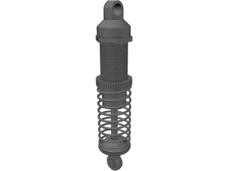1:10 Scale Off Road RC Buggy Front Shock (Associated B4) 3D Model preview
