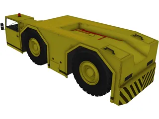 Aircraft Tow Tractor 3D Model preview
