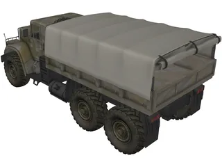 Kraz-255B 3D Model preview
