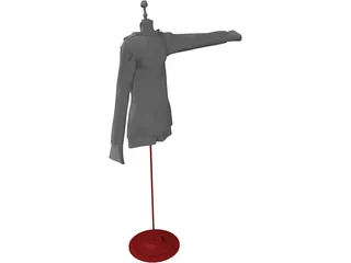 Stick Manikin 3D Model preview
