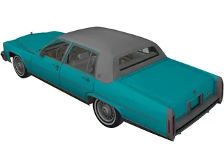 Cadillac Fleetwood Brougham (1985) 3D Model preview