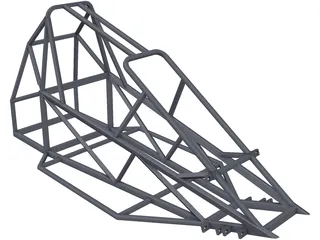Chassis Kart Cross 3D Model preview