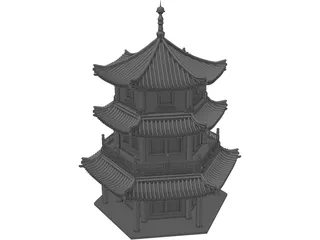 Pagoda 3D Model preview