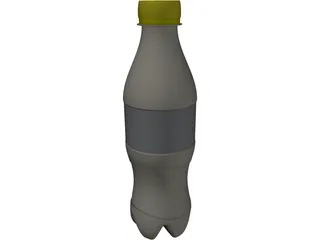Cola Bottle 3D Model preview