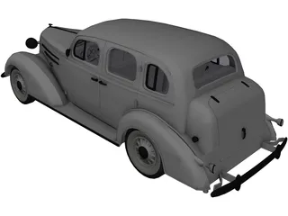 Ford Sedan (1936) 3D Model preview