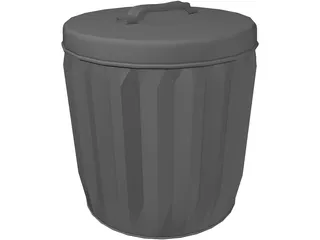 Trashcan 3D Model preview