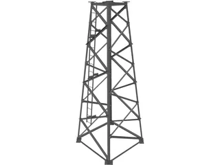 Tower Structure 3D Model preview