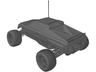 Traxxas Rustler RC Car 3D Model preview