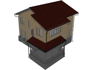Cottage 3D Model preview