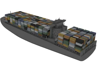 Container Ship 3D Model preview