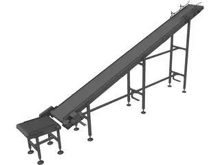 Conveyor Belt 3D Model preview