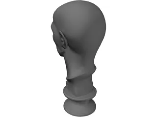 Old Man Head 3D Model preview