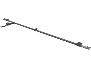 Container Door Closing Rod 3D Model preview