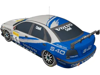 Volvo S40 Rally (2001) 3D Model preview