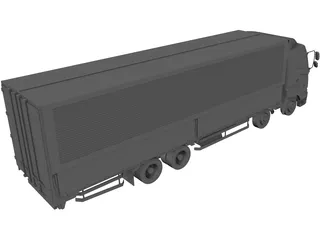 Hino Truck 3D Model preview