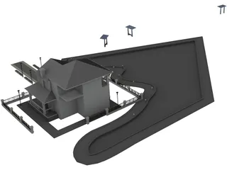 Villa 2000 3D Model preview