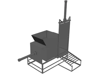 Garbage Machine 3D Model preview
