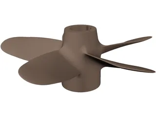 Propeller 5 Blades 3D Model preview