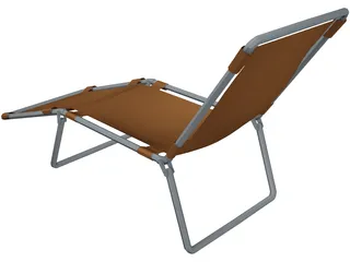 Lay Bed 3D Model preview