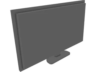 LG 42PQ2000 Plasma Television 3D Model preview