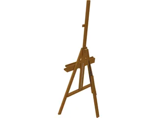 Painter Eisel Tripod 3D Model preview