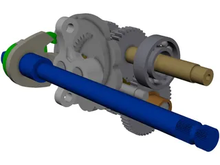 Gear Box 3D Model preview