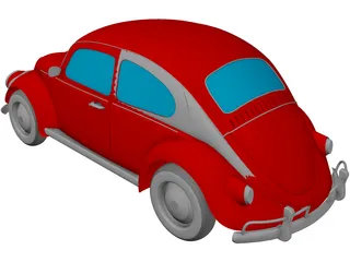 Volkswagen Beetle 3D Model preview