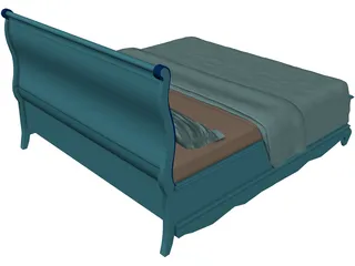 Slay Bed 3D Model preview